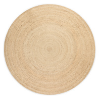 Hanse Home Collection koberce Kusový koberec Jute Braided 106007 Ivory - 100x100 (průměr) kruh c