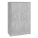 Botník betonově šedý 60 x 35 x 92 cm dřevotříska, 808931