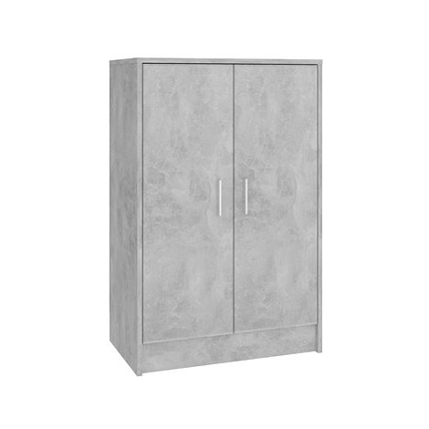 Botník betonově šedý 60 x 35 x 92 cm dřevotříska, 808931 SHUMEE