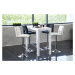Dkton Designová barová židle Almonzo černá / chromová