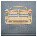 Dřevěný obraz auta na stěnu - Dodge Ram