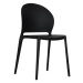 Plastová jídelní židle Antos černá