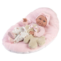 Llorens 73808 NEW BORN HOLČIČKA - realistická panenka miminko s celovinylovým tělem - 40 cm