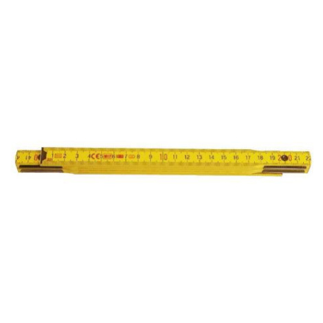 Metr skládací dřevěný PROFI, CE, žlutý, 1 m Euronářadí