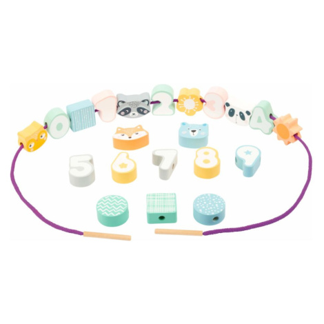 Legler Small Foot Navlékání korálků v pastelových barvách