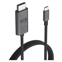 LINQ 8K/60Hz USB-C to DisplayPort Pro Cable 2m - Space Grey