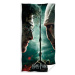 Carbotex Bavlněná froté osuška 70x140 cm - Harry Potter a Voldemort