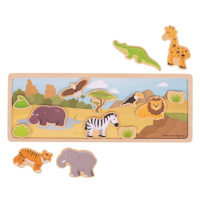 Bigjigs Toys Magnetické puzzle safari