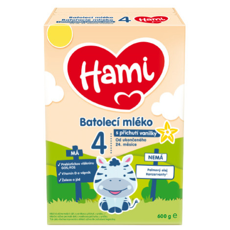 Hami 4 Vanilka batolecí mléko 600 g