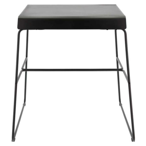 Černý kovový jídelní stůl 58x75 cm A-Café – Zone
