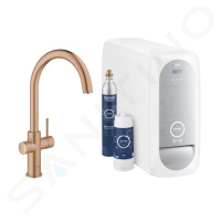 Grohe 31455DL1 - Dřezová baterie s chladícím zařízením a filtrací, kartáčovaný Warm Sunset