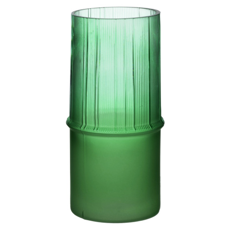 Mondex Skleněná váza Serenite 10x22 cm zelená