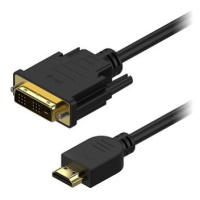 AlzaPower DVI-D to HDMI Single Link 3m černý
