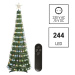 EMOS LED vánoční stromek se světelným řetězem a hvězdou, 1,5 m, vnitřní, ovladač, časovač, RGB D