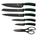 BERLINGERHAUS Sada nožů s nepřilnavým povrchem 7 ks Emerald Collection ve stojanu BH-2580