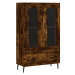 vidaXL Skříň highboard kouřový dub 69,5 x 31 x 115 cm kompozitní dřevo