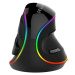 DELUX M618PR Rechargeable RGB Vertical mouse, černá