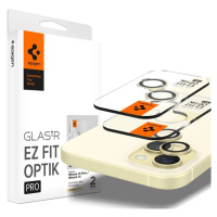 Ochranné sklo Spigen Glass tR EZ Fit Optik Pro 2 Pack, yellow - iPhone 15/15 Plus/14/14 Plus (AG