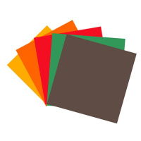 Barevné papíry A4 - Podzimní mix - 300g - 25 listů v 5 barvách