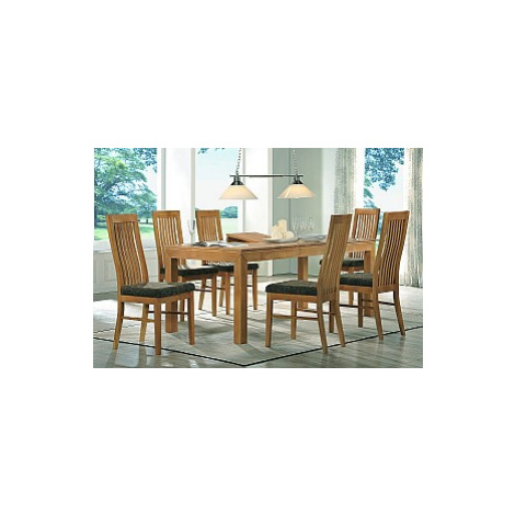 Kasvo BRUNO stůl+LAURA židle 4ks ořech / látka SH21