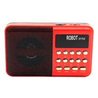 PRONETT XJ5097 Mini kapesní rádio USB červené