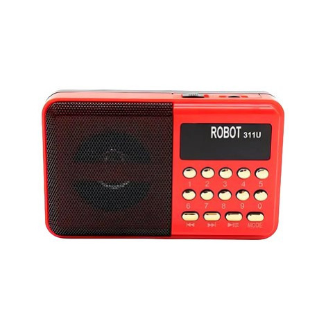 PRONETT XJ5097 Mini kapesní rádio USB červené