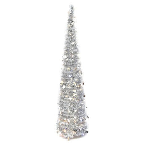 BerryHome Vánoční stromek řetězový s LED osvětlením, 150 cm
