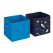 Atmosphera for Kids Set boxů na hračky vesmír modrý 2 ks