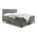 Zvýšená postel boxspring DENVER LUX, s matracemi a topperem, 140x200