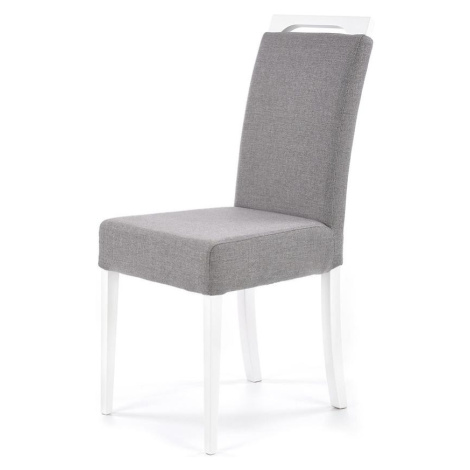 Židle Clarion dřevo/samet bílá/inari 91 47x59x99 BAUMAX