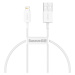 Kabel Baseus Superior Series Cable USB to Lightning, 2.4A, 0,25m (white) (6953156205390)