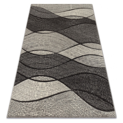 Dywany Lusczow Kusový koberec FEEL Waves šedý