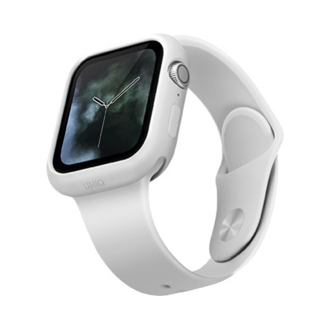 Uniq silikonové pouzdro Lino pro Apple Watch série 4/5 (44 mm), bílá UNIQ-44MM-LINOWHT