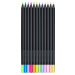 Faber-Castell, 116410, Black Edition, Supersoft, sada pastelek s černým lakováním,  neon/pastel,