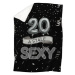 IMPAR Beránková deka Stále sexy – Černá - 20 let