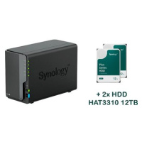 Synology DS224+ 2x HAT3310-12T (24TB)