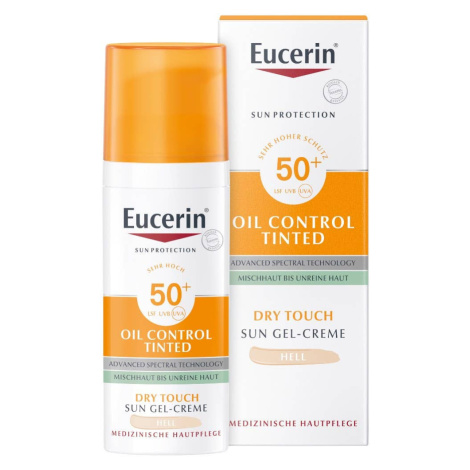 Eucerin Sun Oil Control Tinted SPF50+ světlý 50 ml