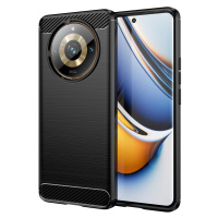 Flexibilní pouzdro s karbonovým vzorem pro Realme 11 Pro / 11 Pro+ Carbon Case - černé