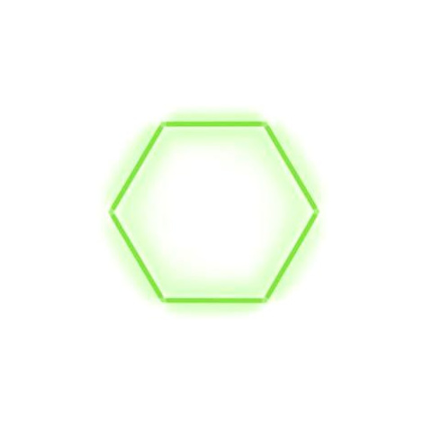 Escape6 Kompletní LED hexagonové svítidlo zelené, rozměr 1 element 97 × 84 cm