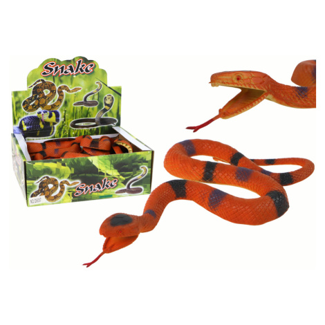 mamido Gumový had s černými skvrnami hnědý