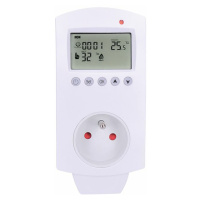 Solight termostaticky spínaná zásuvka, zásuvkový termostat, 230V/16A, režim vytápění nebo chlaze