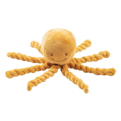 NATTOU První hračka pro miminka chobotnička PIU PIU Lapidou okrová 0m+
