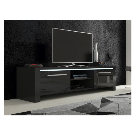 TV stolek ZARKENT 2, černá/černý lesk, 5 let záruka MORAVIA FLAT