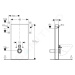 Geberit 131.022.SI.5 - Sanitární modul pro závěsné WC, 101 cm, boční přívod vody, bílá