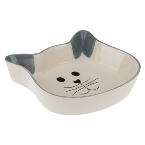 Trixie keramická miska ve tvaru kočičího obličeje - 250 ml, Ø 12 cm