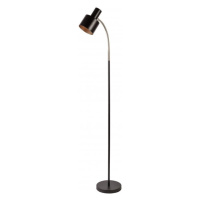 Černá stojací lampa s kovovým stínidlem (výška 143 cm) Selvia II – GTV