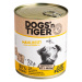 Dogs'n Tiger Adult 12 × 800 g - výhodné balení - kuřecí a mrkev