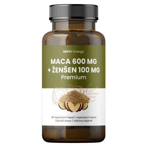 MOVit Energy Maca 600 mg + Ženšen 100 mg, 90 kapslí