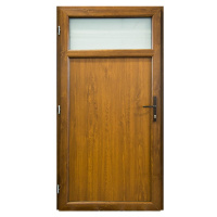 Vchodové dveře D33 90L zlatý dub