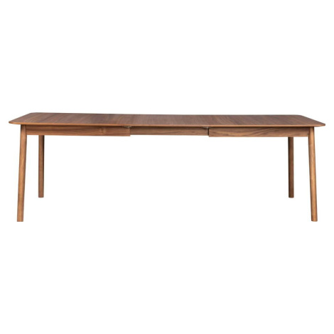 Rozkládací jídelní stůl s deskou v dekoru ořechového dřeva 90x180 cm Glimps – Zuiver
